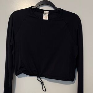 Gymshark Black Long Sleeve Women's Crop Top